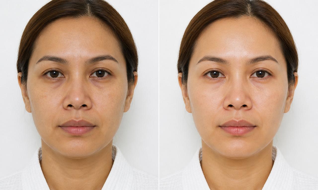 Skin Brightening — before and after treatment at Lumière Aesthetic Clinic