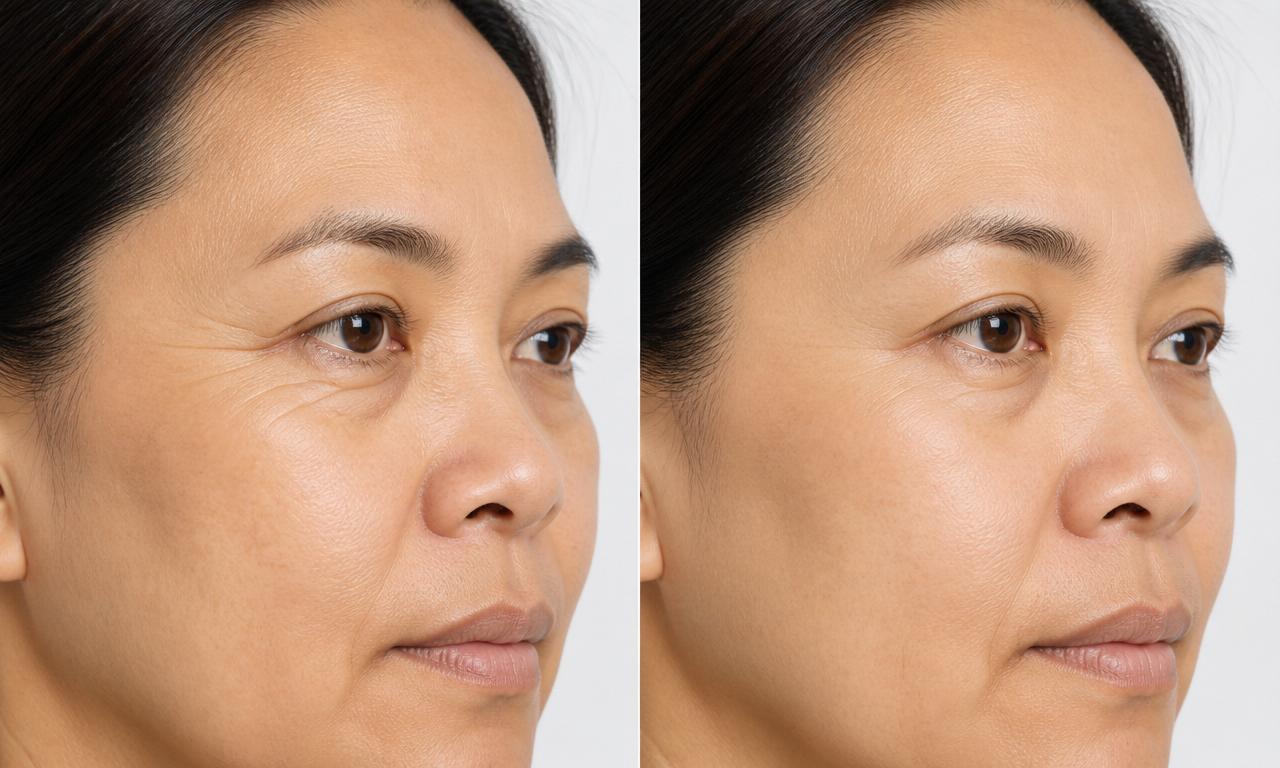 Fine Lines Treatment — before and after treatment at Lumière Aesthetic Clinic