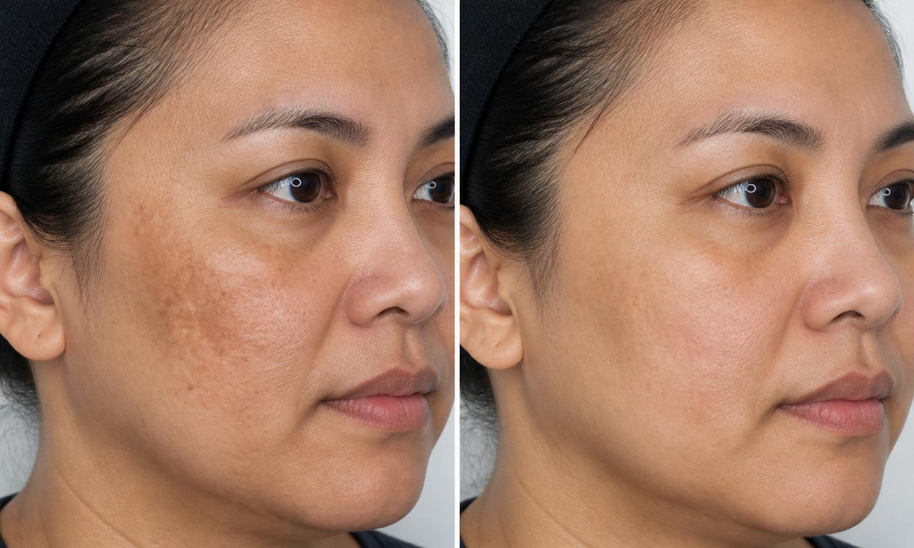 Pigmentation Correction — before and after treatment at Lumière Aesthetic Clinic